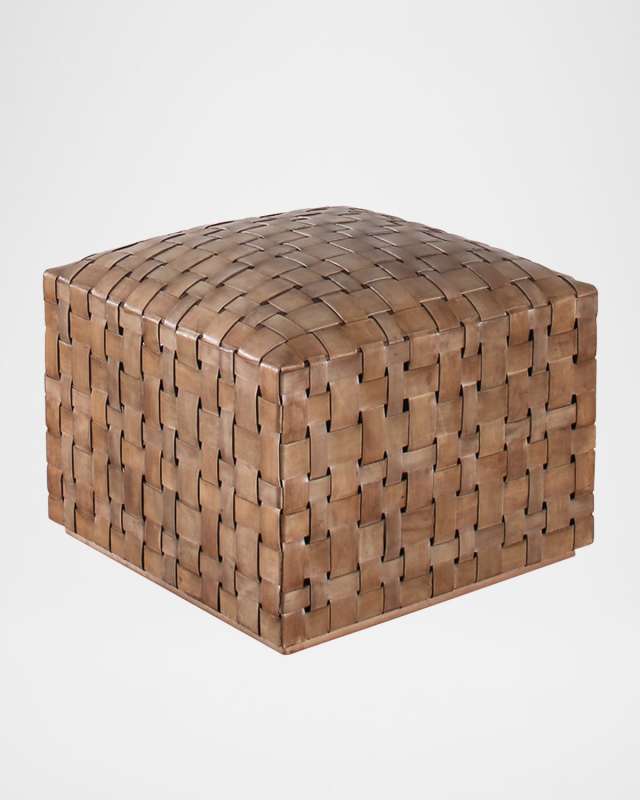 Gramercy Leather Ottoman